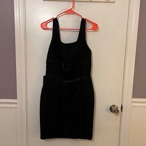 Black bebe Snake Pencil Dress